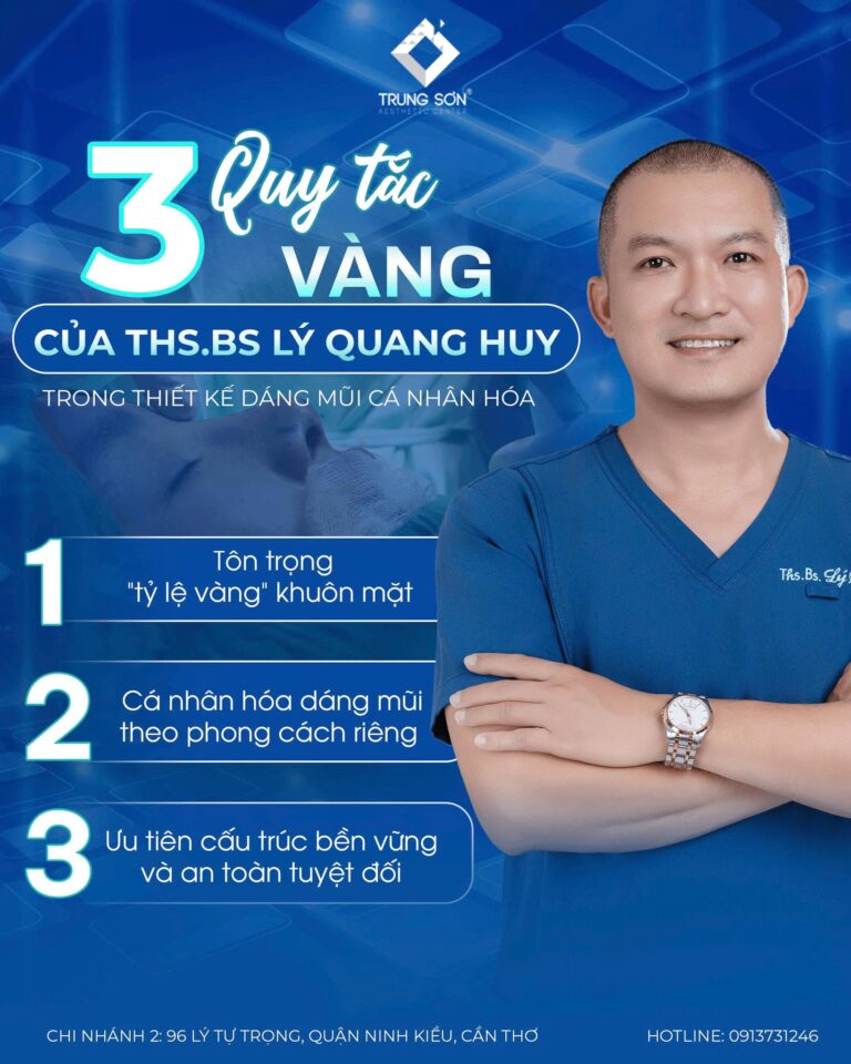 Quy tắc “3 Vàng” Trong thiết kế dáng mũi cá nhân hóa của Ths. Bs Lý Quang Huy